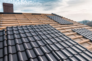 the roof of a building is being constructed - Forensic Testing